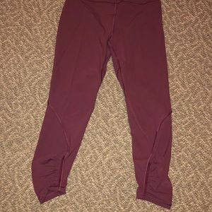 Lululemon maroon leggings
